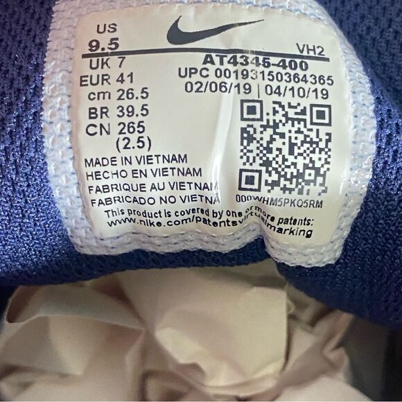 Nike Viale Tech Racer Women’s Running Shoes Navy Pink AT4345 400 Size 9.5 - Picture 8 of 8